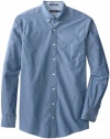 Nautica Men's Big-Tall Long Sleeve Solid Poplin Shirt