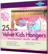 Closet Complete Kid Size Ultra Thin No Slip Velvet Hangers, Pink, Set of 25