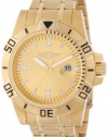 I By Invicta Men's 43628-005 18k Gold-Plated Stainless Steel Gold Dial Watch