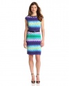 Calvin Klein Women's Graphic Cap Sleeve Dress