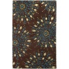 Surya NY-5170 Naya Contemporary Area Rug, 2-Feet 6-Inch by 8-Feet, Dark Chocolate