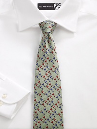 EXCLUSIVELY AT SAKS This micro-motif tie adds whimsy without overpowering your look.Dry cleanMade in USA EXCLUSIVELY AT SAKS This micro-motif tie adds whimsy without overpowering your look.Dry cleanMade in USA