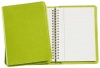 Graphic Image Wire-O-Notebook, Goatskin Leather, 7-Inches, Lime (JS7MRBLGTILIM)