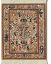 Lextra Dusty-Gold Ancient Oriental MouseRug, 10.25 x 7.125 Inches, Gold, Blue and Ivory, One (APC-1)
