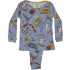 Casey at Bat Pajamas (Two Piece Pajama Set) Blue, 12 Months