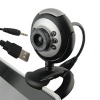 HDE® 6-LED Round Night Vision Webcam with Built in Microphone Supports Windows 2000/XP/Vista/7/8