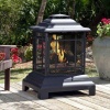 Fire Sense Rectangle Pagoda Patio Fireplace