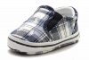 Polo Ralph Lauren Infant Boy's Plaid Bal Harbour Repeat Fashion Canvas Layette Shoes (2 - Infant, Navy/White)