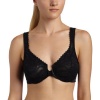 Glamorise Women's Front Close Stretch Lace Wonderwire Bra #9245