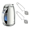 Cuisinart CPK-17 Refurbished Perfectemp Cordless Electric Kettle with 2 pc Snap Mesh Tea Ball Infuser