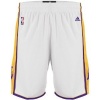 Los Angeles Lakers White Adidas Swingman Revolution 30 Shorts