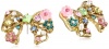 Betsey Johnson Fairyland Multi-Charm Bow Stud Earrings