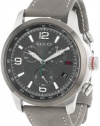 Gucci Men's YA126242 Gucci Timeless Diamond Pattern Anthracite Dial Watch