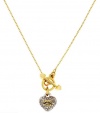 Juicy Couture Jewelry Pave Heart Toggle Necklace