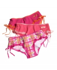 The cutest of cotton hipsters with cheeky little bows at the sides, by DKNY. Style #543028 The cutest of cotton hipsters with cheeky little bows at the sides, by DKNY. Style #543028