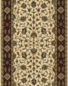 Area Rug 2x8 Runner Traditional Ivory Color - Momeni Persian Garden Rug from RugPal