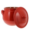 Coli Bakeware CL16RD--C44 Italian Ceramic Round Dutch Oven, 5.25-Quart, Red