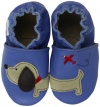 Robeez Dachshund-B Soft Sole Slip-On (Infant),Blue,6-12 Months M US Infant