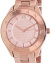 Armani Exchange Rose Gold-tone Stainless Steel Ladies Watch AX5160