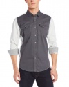 Calvin Klein Jeans Men's Fashion Colorblock Woven Shirt