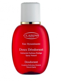 Delicately scented, ultra-gentle deodorant spray for long-lasting freshness. Formulated to help prevent perspiration odor while promoting security and comfort. Made in France. 3.4 oz. Delicately scented, ultra-gentle deodorant spray for long-lasting freshness. Formulated to help prevent perspiration odor while promoting security and comfort. Made in France. 3.4 oz.