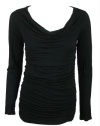 INC International Concepts Womens Long Sleeve Cowl Top