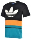 Adidas Originals Men's Art Blocked T-shirt-Black/Blastemer