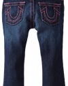 True Religion Girls 2-6x Casey Wild Orchid Contrast Jegging, Dark Pony Express, 6