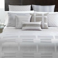 Hotel Collection Meridian Quartz Queen Bedskirt Solid Silver Hotel Collection Meridian Quartz Queen Bedskirt Solid Silver