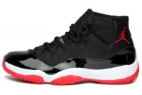 Air Jordan Mens 11 Retro Bred Black Red 378037-010 Air Jordan Mens 11 Retro Bred Black Red 378037-010
