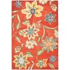 Safavieh Blossom Collection BLM673A Handmade Rust and Multi Hand Spun Wool Area Rug, 5-Feet by 8-Feet