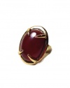 Vince Camuto Amber Resin Stone Cocktail Ring, Gold