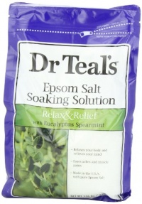 Dr. Teal's Epsom Salt Soaking Solution with Eucalyptus Spearmint, 48 Ounce