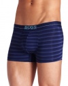 HUGO BOSS Men's Striped Microfiber Boxer Brief