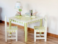 Teamson Design Kids Alphabet Room Collection Table and Set of 2 Chairs Teamson Design Kids Alphabet Room Collection Table and Set of 2 Chairs