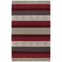 Surya Mystique 5-Feet by 8-Feet Hand Crafted Rug, Red Surya Mystique 5-Feet by 8-Feet Hand Crafted Rug, Red
