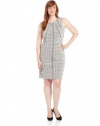 Calvin Klein Women's Plus-Size Seam Dress with Piping