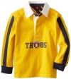 Tommy Hilfiger Boys 2-7 Long Sleeve Brooks Rugby, Goldfinch, 03 Regular