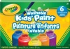 Crayola Washable Kid's Paint (6 Assorted Colors) 2 oz Each