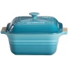 Le Creuset Stoneware 3-Quart Square Casserole with Lid, Caribbean