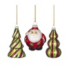 Marquis by Waterford Roly Poly Santa Figurine, Set of 3