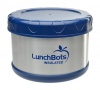 LunchBots Thermal 16-ounce Stainless Steel Insulated Food Container, Dark Blue