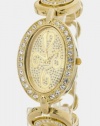 Trendy Fashion Oval Crystal Watch w/ 2 Double Ring Band By Fashion Destination