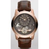 Fossil Grant Twist Leather Watch Brown Me1114