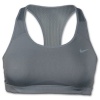 NIKE Women's Dri-Fit High Support Shape Bra-Gray-XS