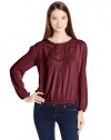 Calvin Klein Jeans Women's Geo Insert Woven Top