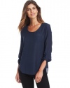 Calvin Klein Jeans Women's Long Sleeve U-Neck Top