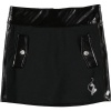 Baby Phat Girls Knit Skirt with Faux Leather Trim Black 3T
