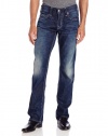 True Religion Men's Bobby Straight Fit Bluestone Big QT Jean in Wind Blown