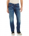 True Religion Men's Ricky Straight Leg Classic 5 Pocket Jean in Firebird